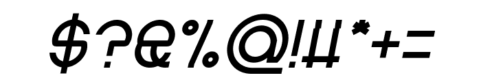 CYBORG Italic Font OTHER CHARS
