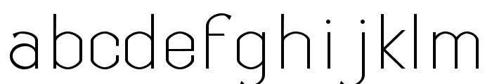 Cabagge Thin Font LOWERCASE