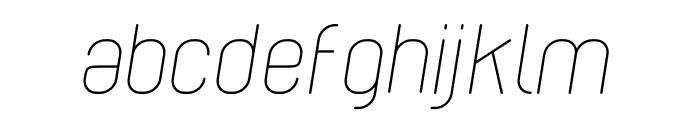 Cabo Rounded Light IT Font LOWERCASE