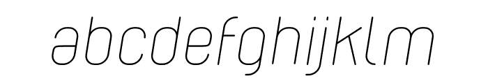 Cabo Rounded Light Italic Font LOWERCASE
