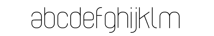 Cabo Rounded Light Font LOWERCASE