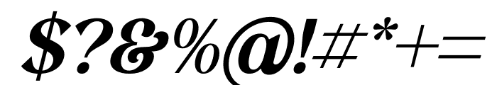 Cabolafe Italic Font OTHER CHARS
