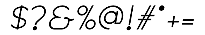 Cabriole Italic Font OTHER CHARS