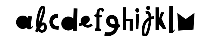 Cacophony Alternate Regular Font LOWERCASE