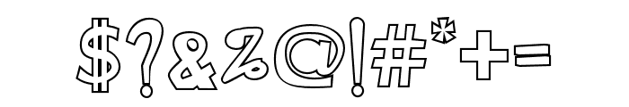 CacophonyOutline-Regular Font OTHER CHARS