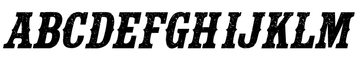 Cactus Ridge Grunge Italic Font UPPERCASE