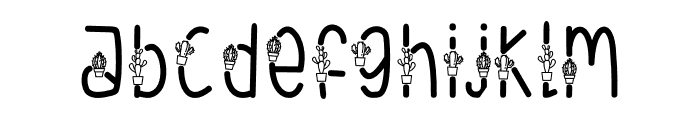 Cactuses-Regular Font LOWERCASE