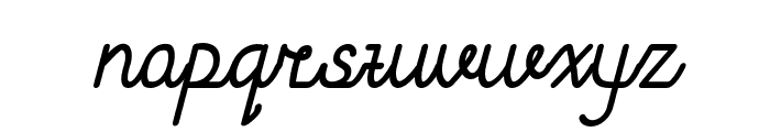 CadancyIW-Italic Font LOWERCASE