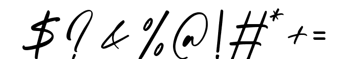 CadillacSignature Font OTHER CHARS