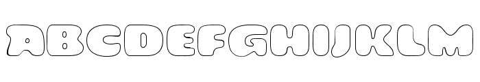 Cafe Del Mont Outline Blur Font UPPERCASE