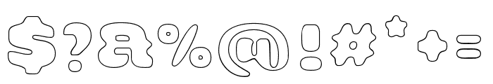 CafeDelMont-OutlineBlur Font OTHER CHARS