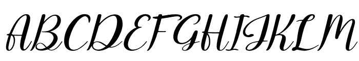 Cafenty Italic Font UPPERCASE