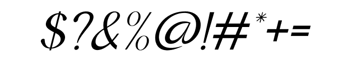 Cafock Molline Italic Font OTHER CHARS