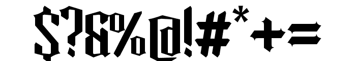 Cagloria Regular Font OTHER CHARS