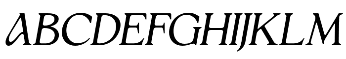 Cairde Luvia Italic Font UPPERCASE
