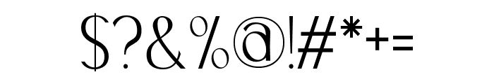 Cairoline Regular Font OTHER CHARS