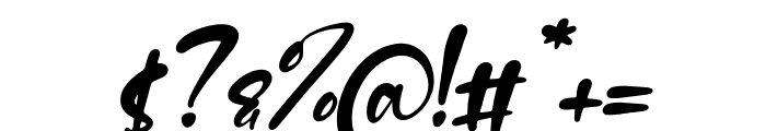 Caitozar Italic Font OTHER CHARS