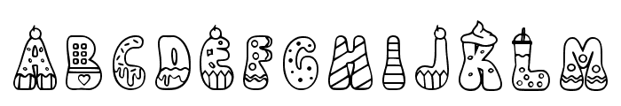 Cake 1 Regular Font UPPERCASE