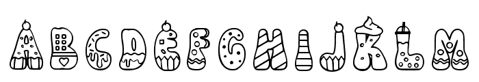 Cake 1 Regular Font LOWERCASE