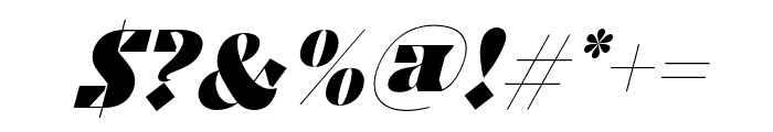 CakeBlackFont-Italic Font OTHER CHARS