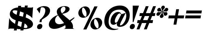 Calby-Italic Font OTHER CHARS