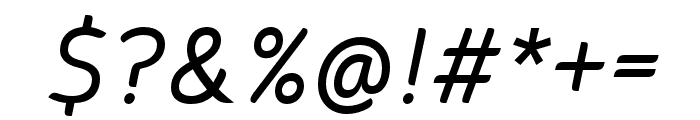 Caldina Regular Italic Font OTHER CHARS