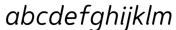 Caldina Regular Italic Font LOWERCASE