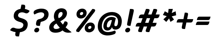 Caldina SemiBold Italic Font OTHER CHARS