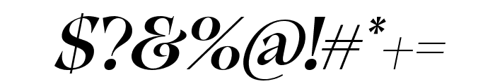 Calegar Oblique Font OTHER CHARS