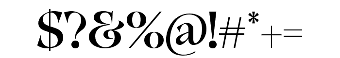 Calegar Regular Font OTHER CHARS