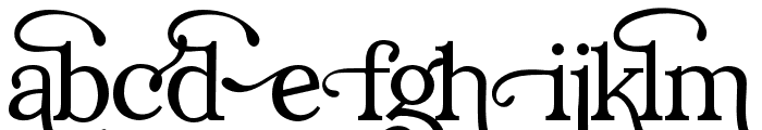 Calgary Serif Font Swirly Regular Font LOWERCASE