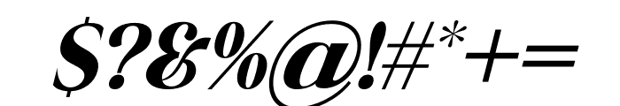 California Paradise Italic Font OTHER CHARS