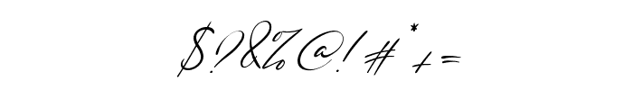 California Signature Italic Font OTHER CHARS