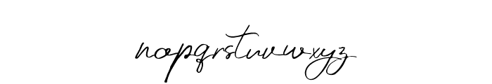 California Signature Regular Font LOWERCASE