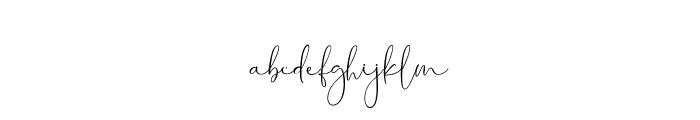 California Signature Script Font LOWERCASE
