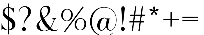 California Signature Serif Font OTHER CHARS