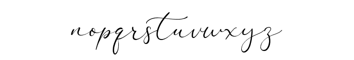 California Signature Font LOWERCASE