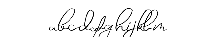 CaliforniaSignature-Regular Font LOWERCASE