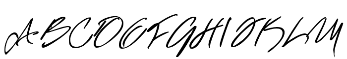 Caligrafando Script Font UPPERCASE