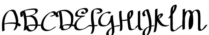 Caligraphy Font UPPERCASE