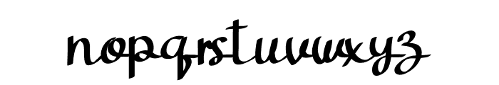 Caligraphy Font LOWERCASE
