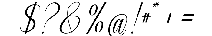 CalingtonItalic-Italic Font OTHER CHARS