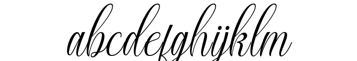 CalingtonItalic-Italic Font LOWERCASE