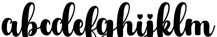 Calisia Regular Font LOWERCASE