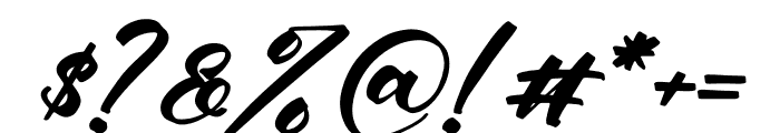 Calistelo Delisha Italic Font OTHER CHARS