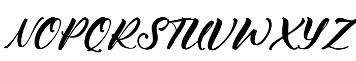 Calistelo Delisha Italic Font UPPERCASE