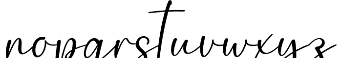 Calistha Calligraphy Font LOWERCASE