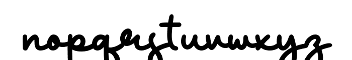 Calistica Font LOWERCASE