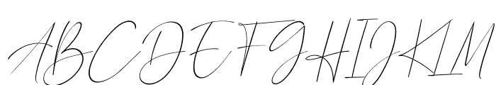 Calistin Italic Font UPPERCASE