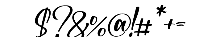 Calistora Italic Font OTHER CHARS